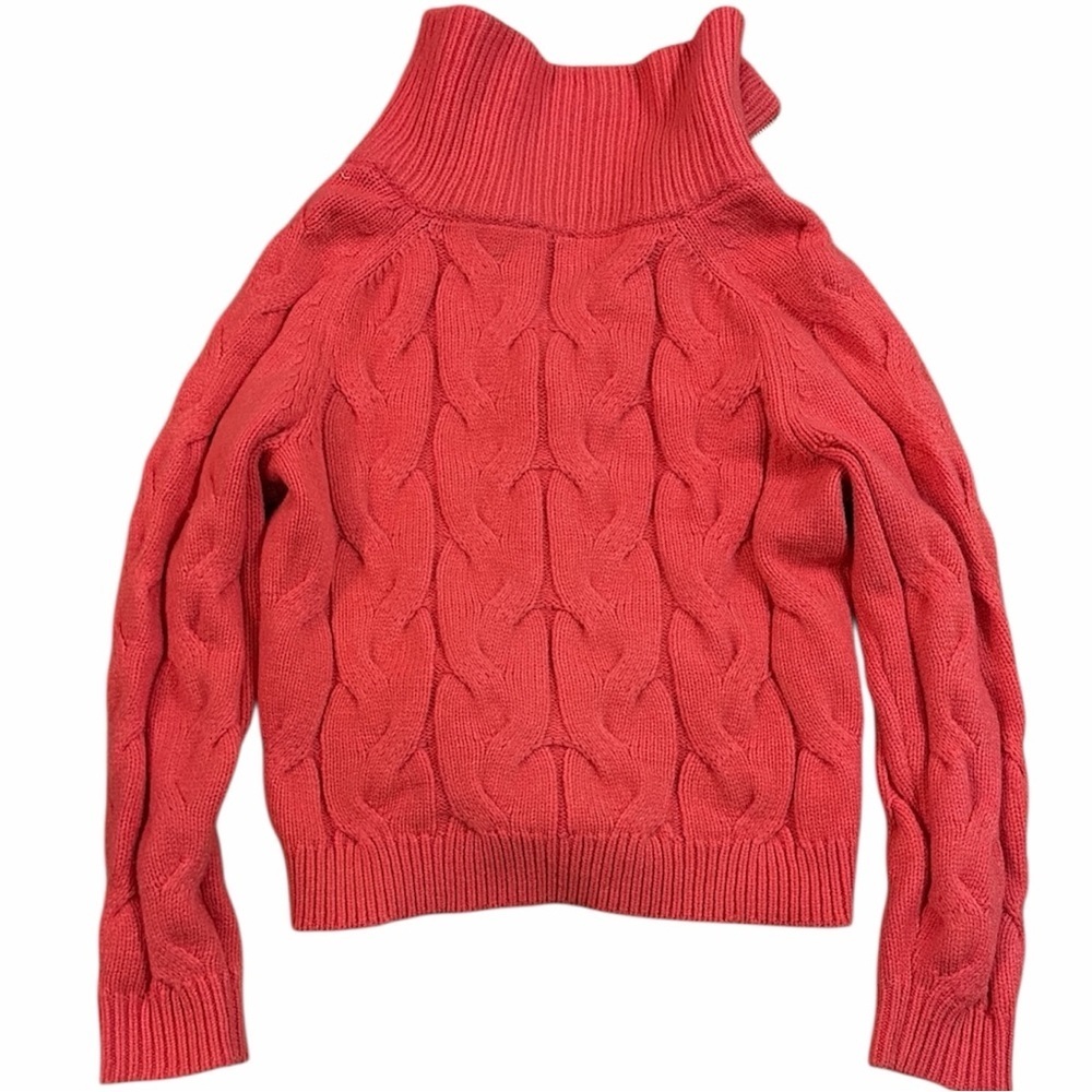 Talbots Pink Cable Knit Sweater SP - Picture 4 of 6